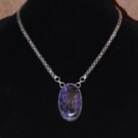 18” Tumbled and semi precious stones set in silver, on choice. - Picture 1 of 8